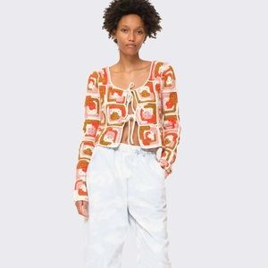 Sea Hayden Crochet Cardigan - size small